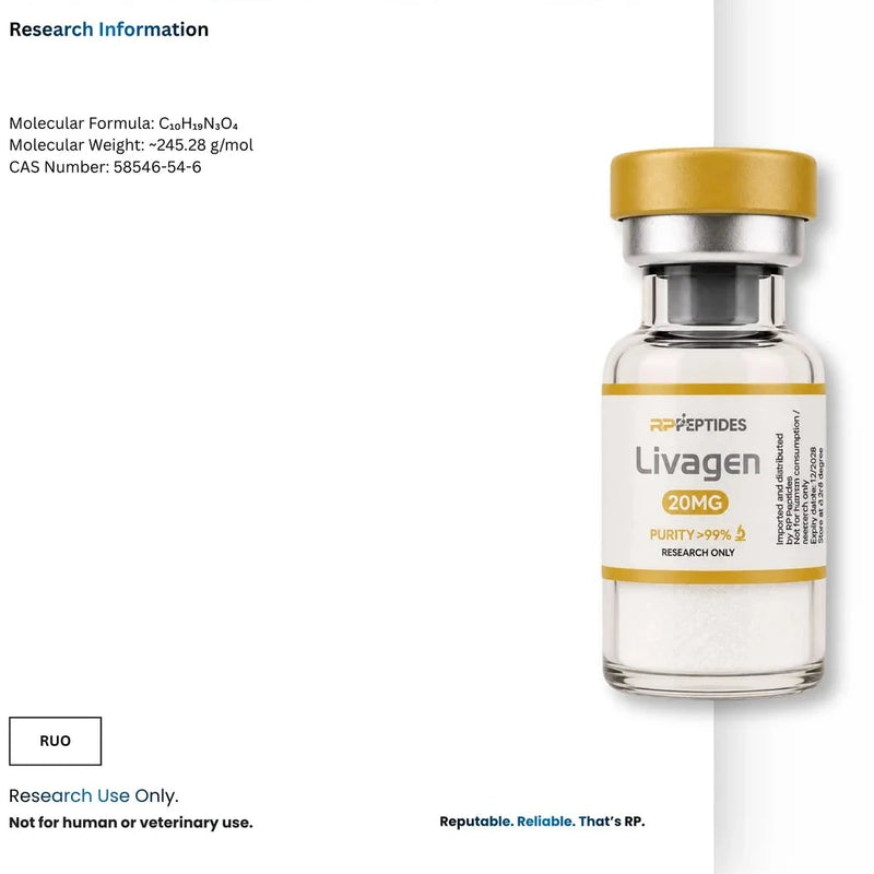 Livagen 20mg: research only