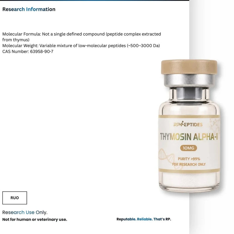 THYMOSIN ALPHA 1 5MG : Research Only